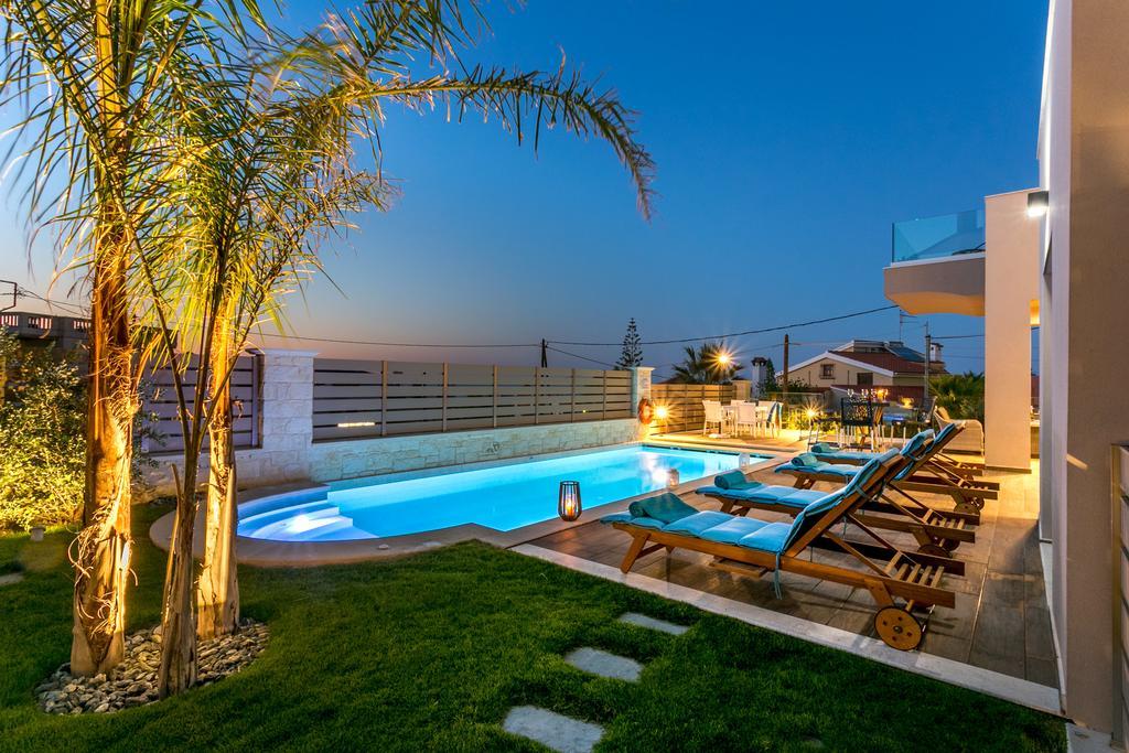 Superior Villa Marina Mare Sauna Hammam Nea Kydonia Exteriér fotografie