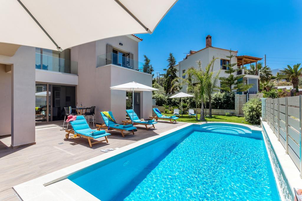 Superior Villa Marina Mare Sauna Hammam Nea Kydonia Exteriér fotografie