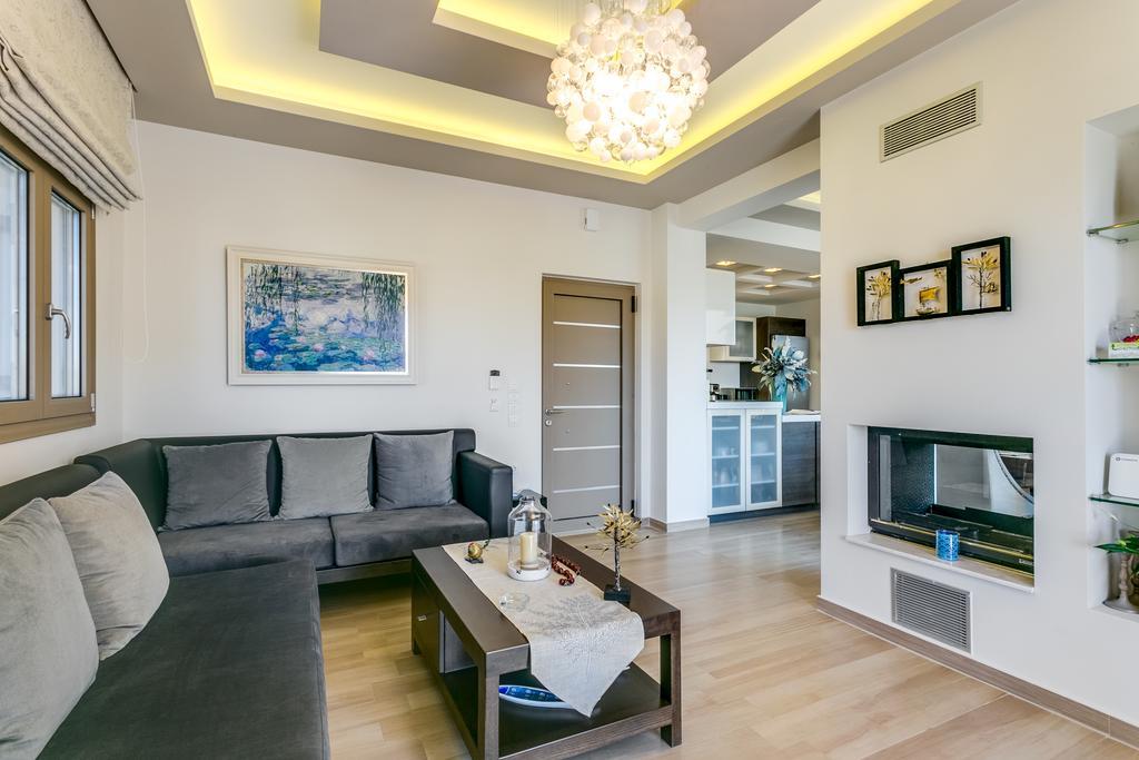 Superior Villa Marina Mare Sauna Hammam Nea Kydonia Exteriér fotografie
