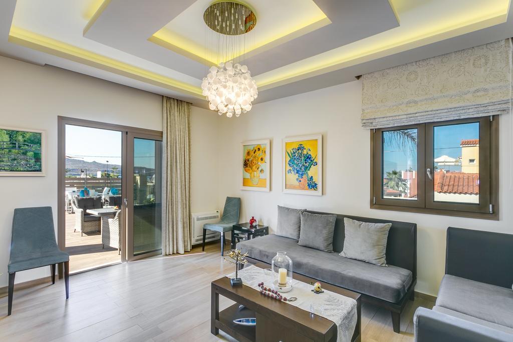 Superior Villa Marina Mare Sauna Hammam Nea Kydonia Exteriér fotografie