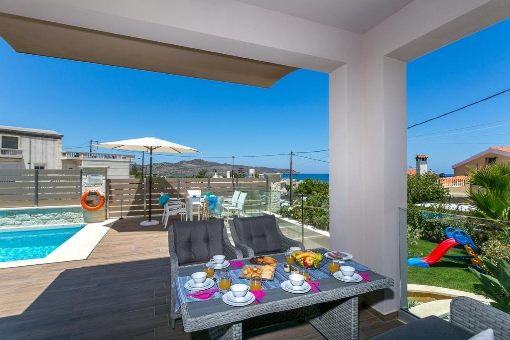 Superior Villa Marina Mare Sauna Hammam Nea Kydonia Exteriér fotografie